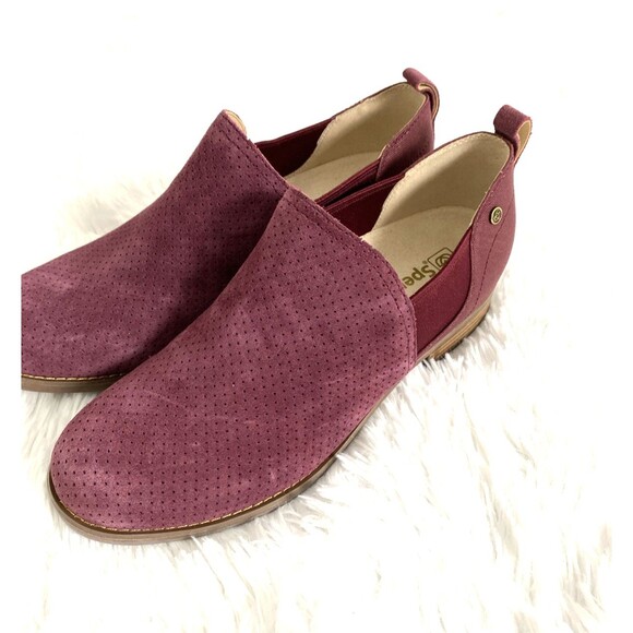 Spenco Orthopedic Suede Shoes Women’s Size US 10B Total Support Foot Wear Wine - Picture 13 of 13